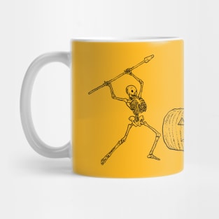 Pumpkin vs Skeletons Mug